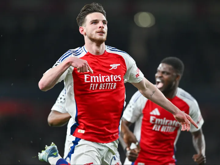 Rice. Real. Record. Arsenal free-kick maestro makes Champions League history