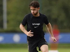 Ben Chilwell in Chelsea training on September 13, 2022
