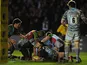 Harlequins' Danny Care goes over to score a try against Leicester Tigers on February 16, 2013