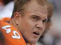Denver Broncos running back Chris Gronkowski looks on against the Houston Texans on September 23, 2012