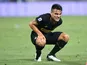 Inter's Lautaro Martinez pops a squat on July 16, 2020