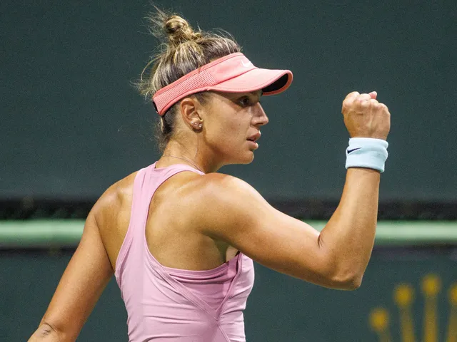 Jaqueline Cristian in action at the Indian Wells Masters on March 8, 2025