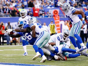 Cowboys narrowly ahead against Giants
