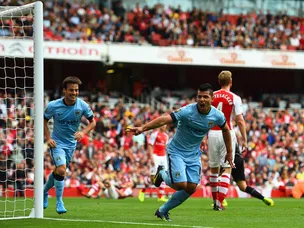 Aguero puts Man City ahead