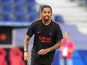 Bradley Barcola training for Paris Saint-Germain