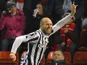 St Mirren's Sam Parkin celebrates a goal against Aberdeen on October 30, 2012
