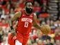 James Harden in action for the Houston Rockets on April 25, 2019