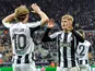Newcastle's Lewis Hall and Anthony Gordon celebrate on January 21, 2026