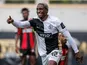 David Mokwa celebrates scoring against Bayer Leverkusen, on August 29, 2026