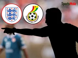 Who is the referee and VAR for England vs. Ghana World Cup match?