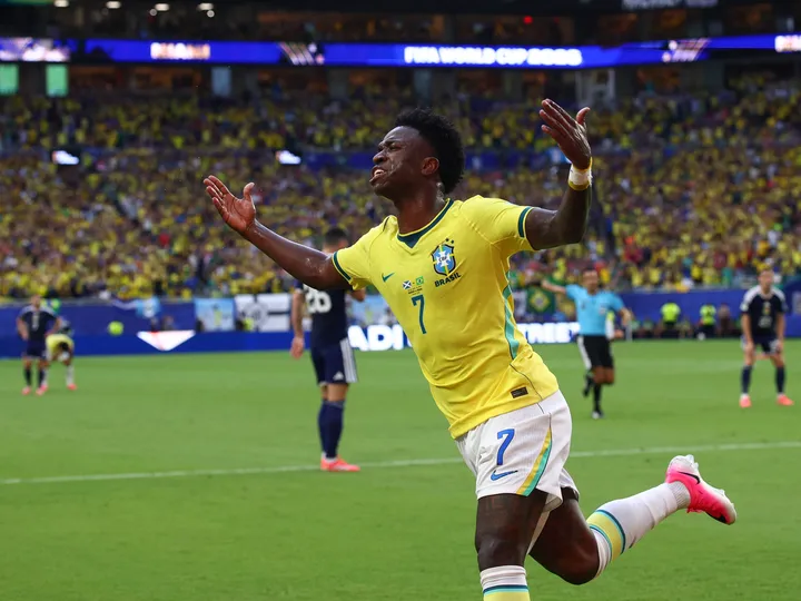 Vinicius Junior show gives Brazil a convincing win against Scotland