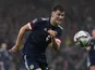 Kieran Tierney in action for Scotland in October 2021