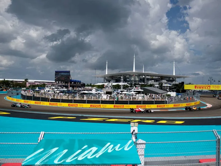 Miami's F1 circuit under water