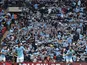 City fans do 'The Poznan' after Samir Nasri's goal against Chelsea on April 14, 2013