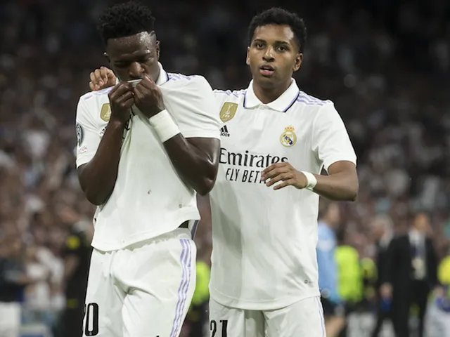 Real Madrid duo Vinicius Junior and Rodrygo on October 8, 2024