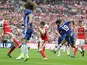 Diego Costa scores to equalise during the FA Cup final between Arsenal and Chelsea on May 27, 2017