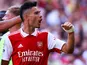 Gabriel Martinelli of Arsenal celebrates after scoring in 2022