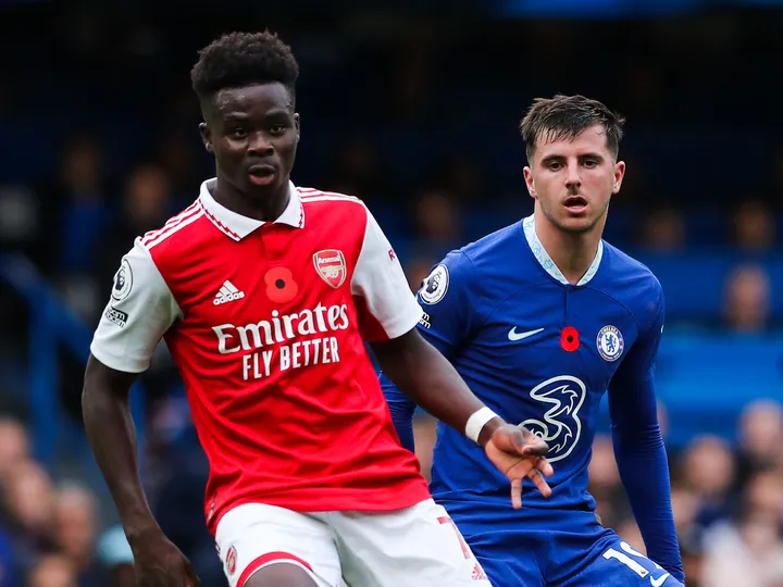 Bukayo Saka's record vs. Chelsea