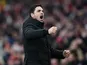 Arsenal manager Mikel Arteta celebrates on March 4, 2023