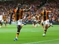 Nobel Mendy of Hull City celebrates scoring on August 22, 2026