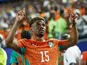 Amad Diallo of Ivory Coast celebrates