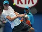 Bernard Tomic in action in the second round of the Australian Open on January 17, 2013