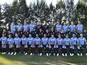 The Uruguay squad lines up for their official photo shoot ahead of the 2018 World Cup in Russia