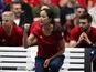 Great Britain Fed Cup captain Anne Keothavong celebrates on February 9, 2019