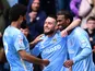 Coventry City trio Ellis Simms, Matt Grimes and Haji Wright in April 2025.