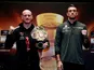 George Groves and Callum Smith pose on September 26, 2018 ahead of their fight