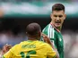 Cesar Montes argues with South African player during 2026 World Cup contest