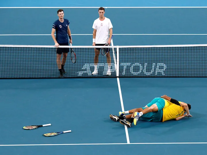 Nick Kyrgios hails career highlight as Australia beat GB in ATP Cup