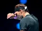 Rafael Nadal reacts after losing to Dominic Thiem in the ATP Finals on November 17, 2020