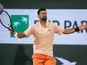 Novak Djokovic reacts at the French Open on May 24, 2026