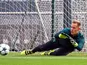 Marc Andre ter Stegen at a Barcelona training session on December 5, 2016
