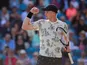 Britain's Kyle Edmund reacts during his quarter final match against Britain's Dan Evans on June 27, 2019