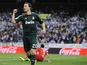 Real Madrid's Gonzalo Higuain celebrates after scoring against Real Sociedad on May 26, 2013