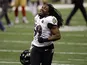 Baltimore Ravens' Dannell Ellerbe celebrates after the end of the game against San Francisco 49ers on February 4, 2013