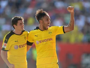 Aubameyang on Borussia Dortmund bench