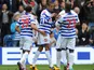 Queens Park Rangers' Loic Remy celebrates scoring against Newcastle on May 12, 2013
