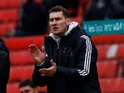 Exeter City manager Matt Taylor on March 7, 2026