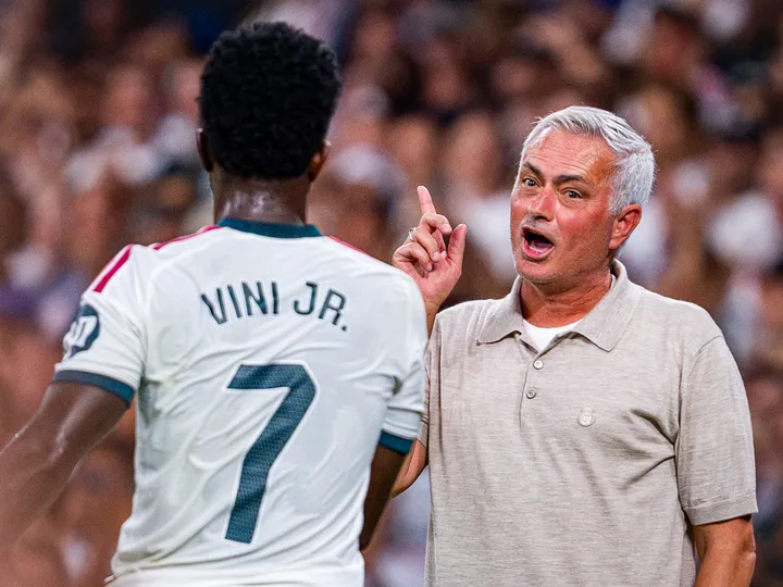 'He hasn't hit his peak again yet' - Mourinho reveals what he told Vinicius Junior after Bernabeu boos