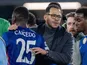 Chelsea manager Liam Rosenior embraces Moises Caicedo on January 21, 2026