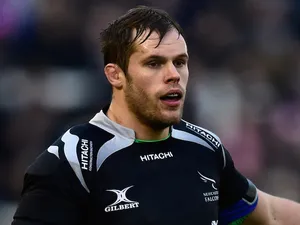Falcons captain Will Welch in action the Aviva Premiership match between Newcastle Falcons and Saracens at Kingston Park on December 27, 2014