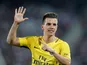 Paris Saint-Germain midfielder Giovani Lo Celso in action during his side's Ligue 1 clash with Bordeaux on April 22, 2018