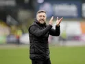 Port Vale manager Jon Brady claps the fans after defeating Sunderland on March 8, 2026