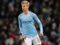 Oleksandr Zinchenko in action during the EFL Cup semi-final game between Manchester City and Burton Albion on January 9, 2019