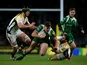 Johnny Williams of London Irish look to break the Wasps defence line during the Aviva Premiership match between London Irish and Wasps at Twickenham Stadium on November 28, 2015 in London, England. 