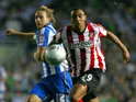Brighton & Hove Albion's Craig Mackail-Smith in action with Sunderland's Anton Ferdinand on August 23, 2011