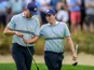 Europe duo Ludvig Aberg and Matthew Fitzpatrick at 2025 Ryder Cup.
